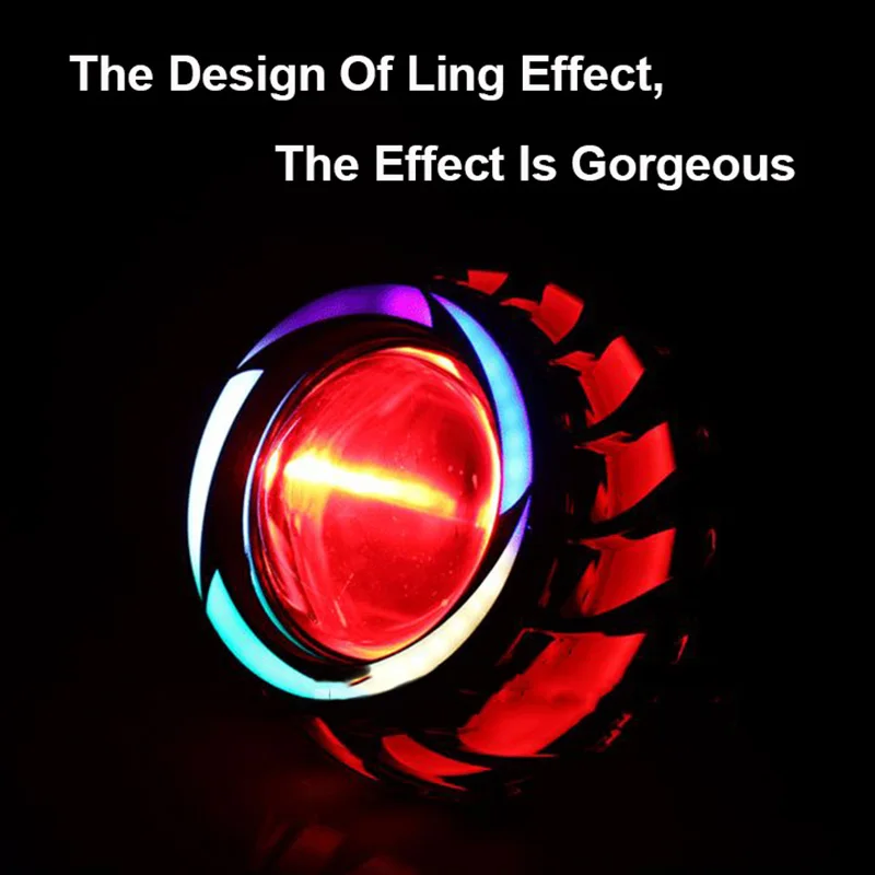 Универсальная мотоциклетная фара 10 Вт ангел дьявольский глаз светодиодный