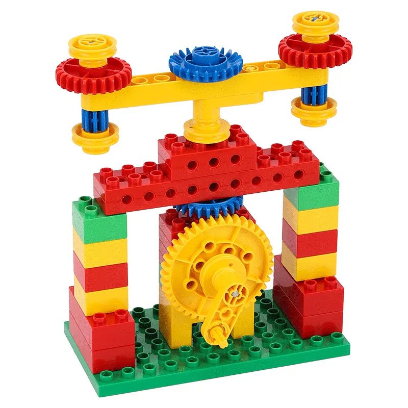 Turbina de engranaje de ingenier&iacute;a de alta tecnolog&iacute;a, piezas de bloques de construcci&oacute;n, juguetes compatibles con STEM para ni&ntilde;os-4