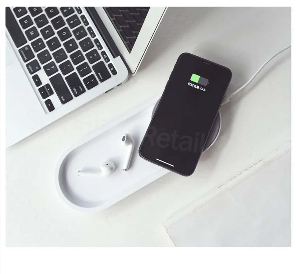 Беспроводное зарядное устройство Xiaomi, Ночной светильник, набор, портативная беспроводная зарядка, сенсорная Операционная лампа для телефонов iPhone, samsung, huawei, Xiaomi