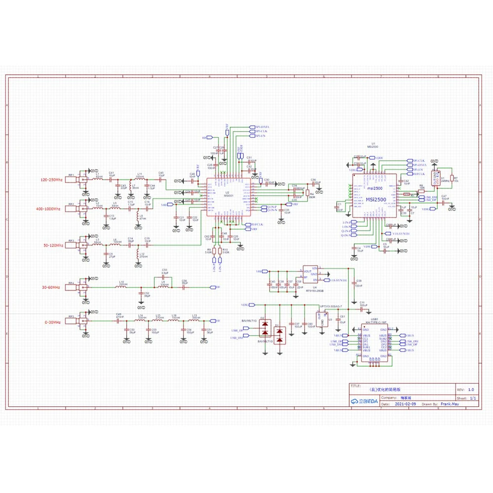 Simple 10kHz to 1GHz SDR Receiver Compatible with RSP1 HF AM FM SSB CW