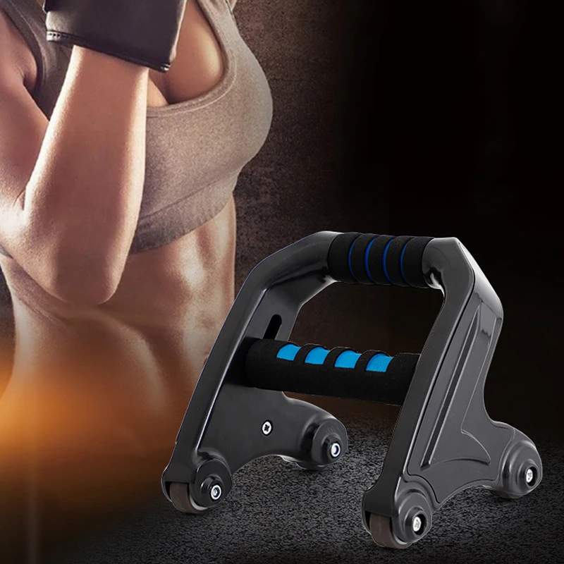 

I-shaped Push-ups Stand Home Fitness Equipment Muscle Training Device Push up Abdominal Wheel BHD2