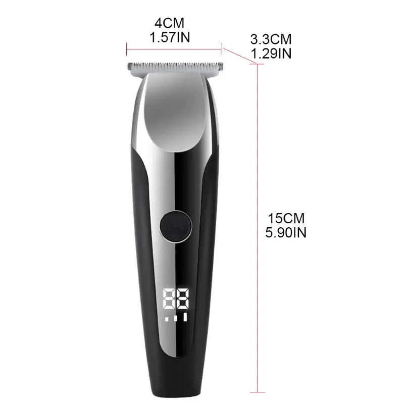 

Профессиональные машинки для стрижки волос MOLF, мужской триммер для бороды с Т-образным лезвием и ЖК-дисплеем, парикмахерский набор для уход...