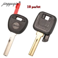 jingyuqin 10pcs car key transponder chip replace shell for volvo s40 v40 850 960 c70 s70 xc70 xc60 v7 d30 key case