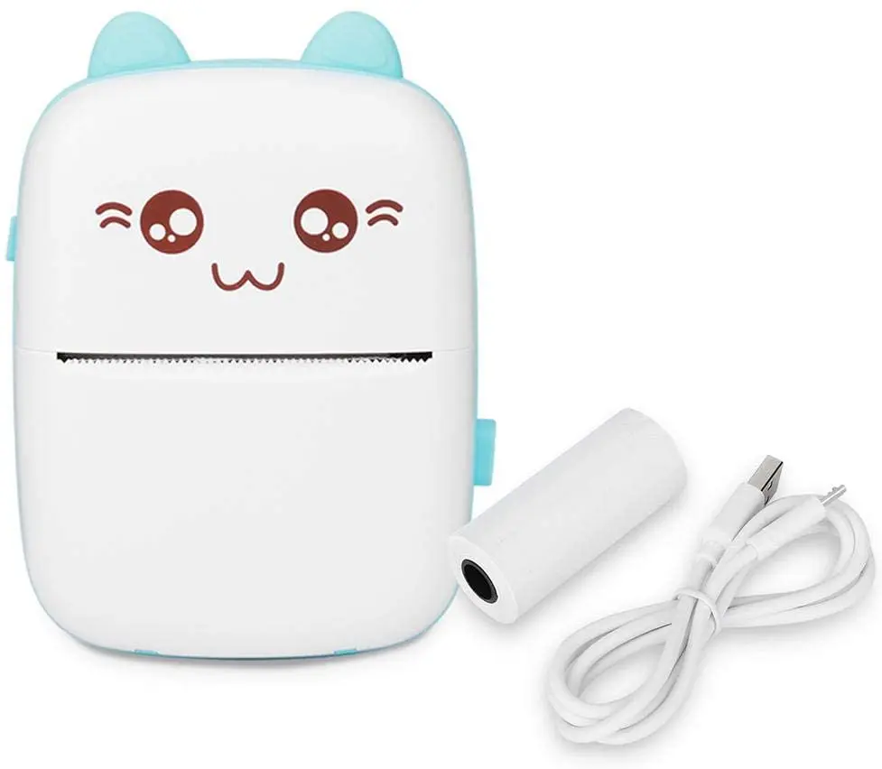 

Портативный мини-термопринтер с поддержкой беспроводной связи, BT, 203 точек/дюйм