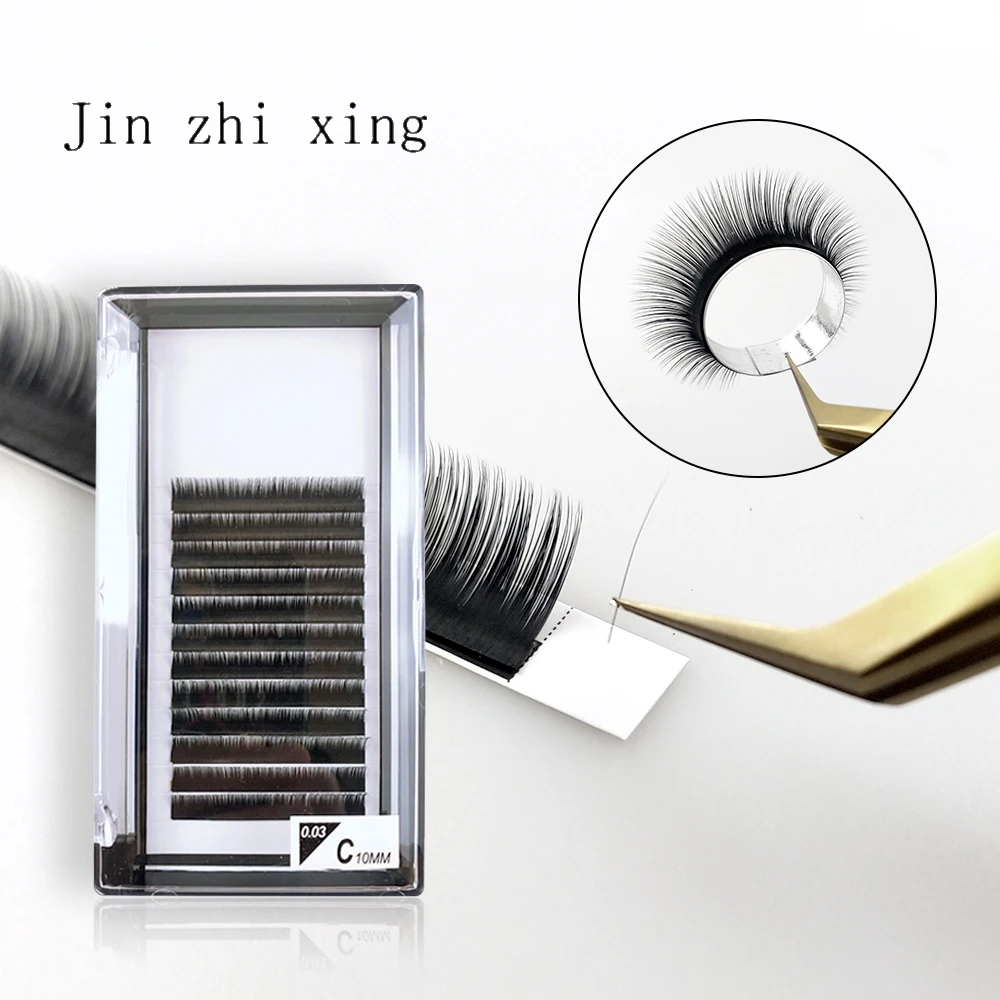 

8-15mm Mixed Individual Eyelashes Volume Lash Eyelash Extension Wholesale Trays Faux Cils One By Lashes Russian Volume Lashes