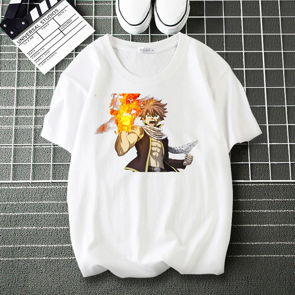 

Fairy Tail Japan Anime Cartoon 100% Cotton Men Casual Tee Shirts Summer Brand Tops Male Fashion Harajuku T Shirt