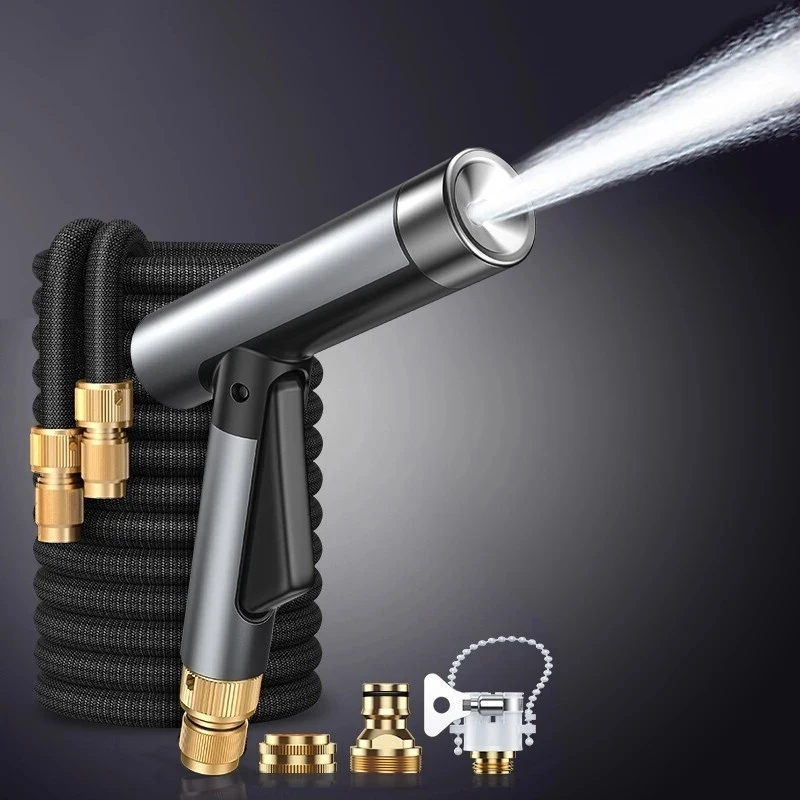 

Car Washer Gun High Pressure Washer Spray Nozzle Water Gun Magic Flexible Hose Car Washer Tornadoes Cleaning Washing Tool 6