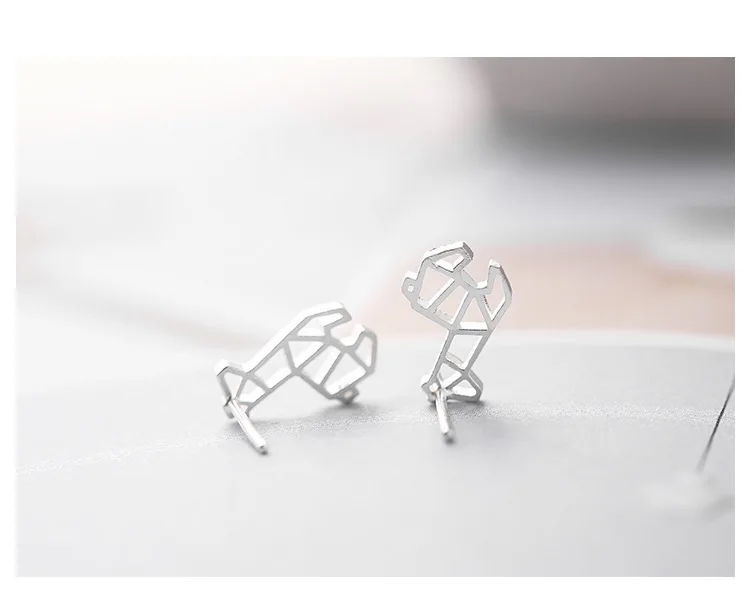 

925 Sterling Silver Animals Stud Earrings For Women Girls Sterling-silver-jewelry Pendientes Mujer Female Pendientes Brincos