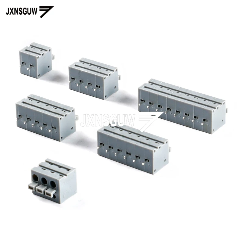 

KF211V-5.0-2P/3P/4P/5P/6P/8P Straight Insert 5.0mm Spring type PCB terminal