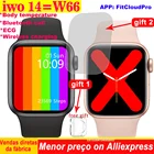 100% Оригинальные умные часы IWO14 W66, мужские часы на заказ, Bluetooth, пульсометр, беспроводное зарядное устройство, женские умные часы PKW37 W27