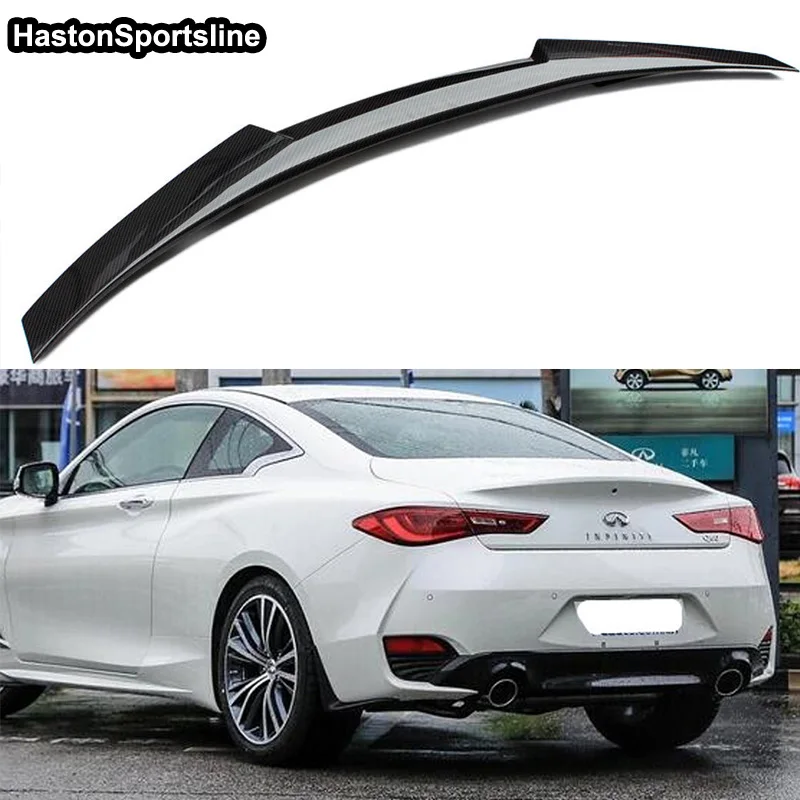 Q60 M4 Стиль углеродное волокно задний спойлер крыло для Infiniti 2018 ~ 2019|Спойлеры и