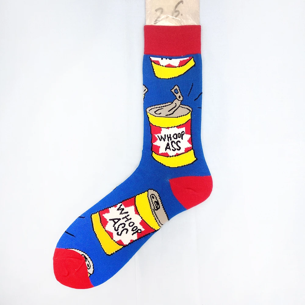 Носки для скейтборда в стиле хип хоп веселые креативные мягкие носки еда