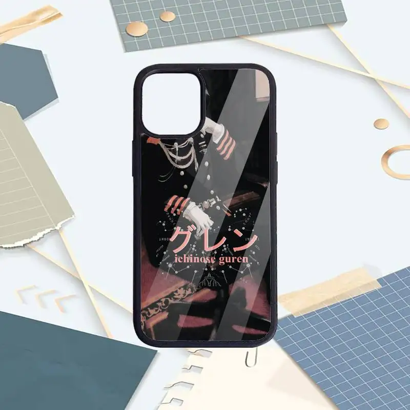 

Guren Ichinose Seraph of the end anime Phone Case PC For iPhone 11 12 pro XS MAX 8 7 6 6S Plus X 5S SE 2020 XR
