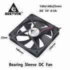 2 шт.партия, охлаждающий вентилятор для чехла компьютера, USB, 14 см, 140 мм x 25 мм, модель 14025, 5 в постоянного тока, 140*25 мм