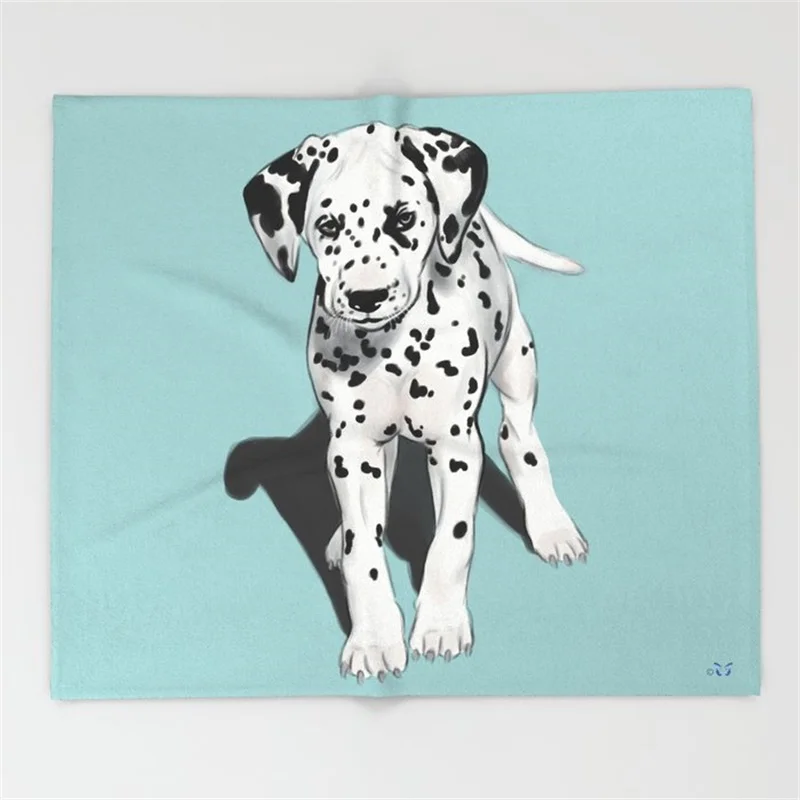 Мягкое одеяло для щенка с забавным принтом мальчиков и девочек детское