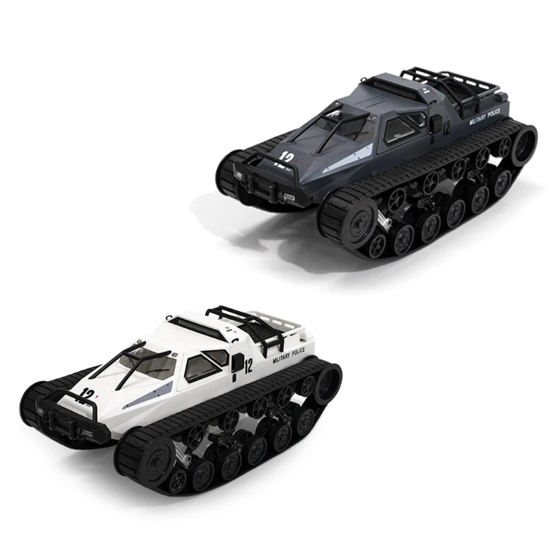 

Масштаб 1/12 GHz 4WD 2,4 ° RC Танк трюковая машина для мальчиков Игрушечная модель автомобиля с дистанционным управлением с треком светодиодный св...