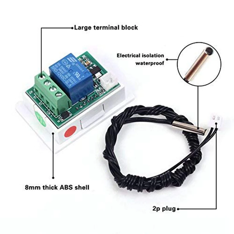 Цифровой модуль переключателя температурного контроллера 12 В постоянного тока-50
