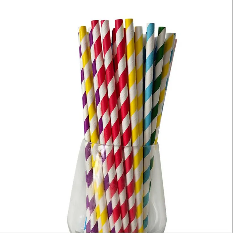 25 шт. соломенная бумажная соломинка для питья вечерние товары дня рождения