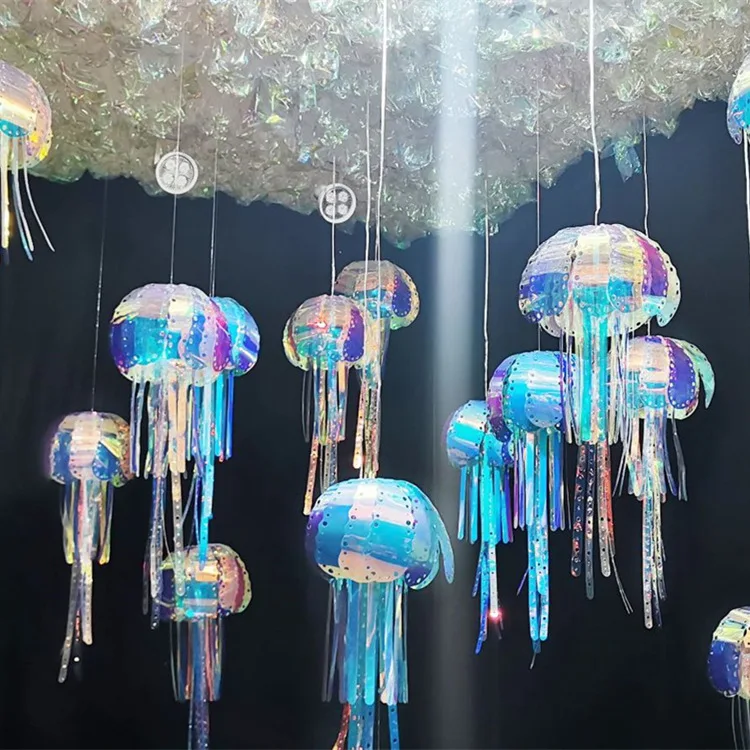 

1PC DIY Jellyfish Under the Sea Theme Party Decorations Hanging Honeycomb Balls Kids Birthday Baby Shower Summer Party Supplies