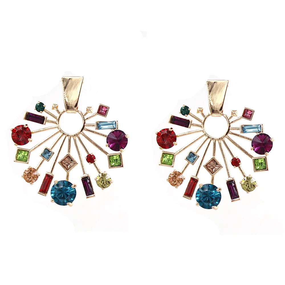 Женские серьги гвоздики в виде ветки павлина|Серьги-гвоздики| |