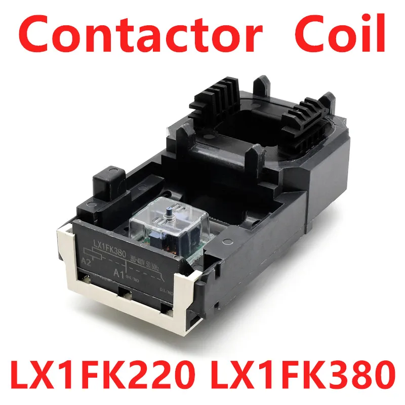Contator Bobina de Controle de Tensão Lx1fk 110v 440v 220v 380v para Lc1f500 Lc1d475 Nc2500 Contator Bobina Lx1fk220 Lx1fk380 ac