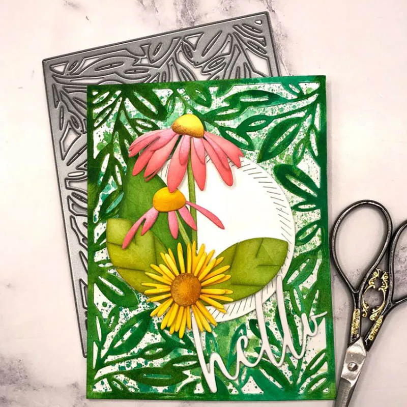 Рамки прямоугольная карта металлические штампы чемодан цветы для сделай сам