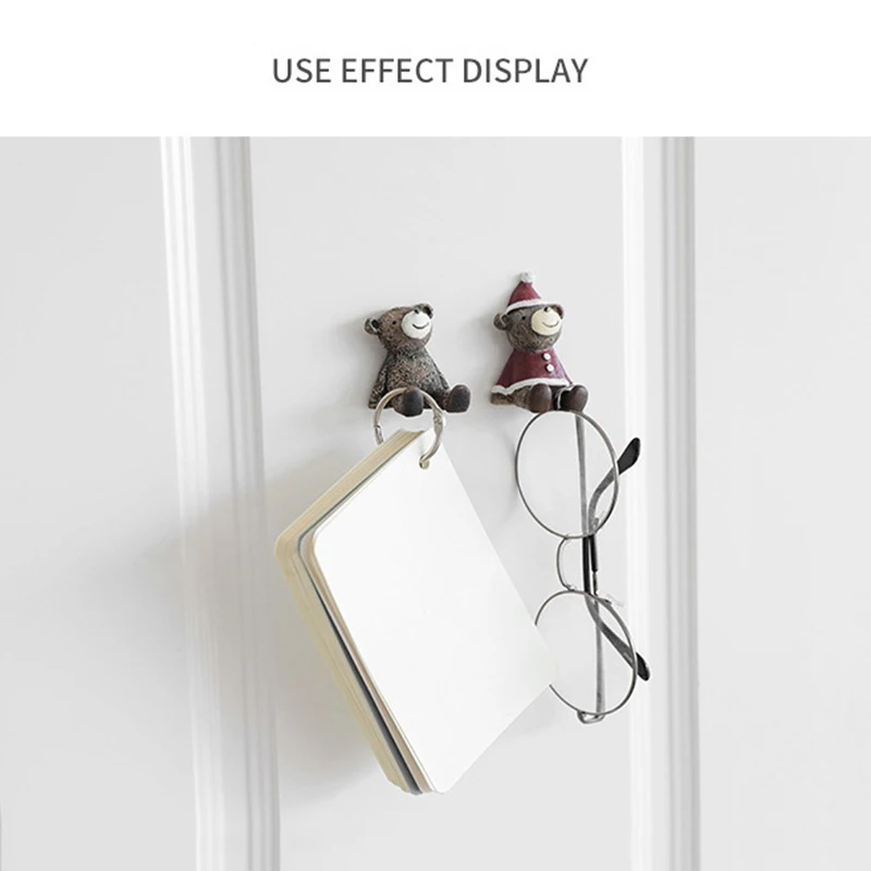 

Economical Cute Cartoon Hooks Wall Key Hook Bedroom Kitchen Interior Small Objects Viscose Hook Decorative For Home ds99