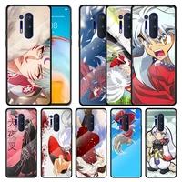 tempered glass cover anime inuyasha sesshoumaru for oneplus 9r 9 8t 8 nord z 7t 7 pro 5g shockproof shell phone case