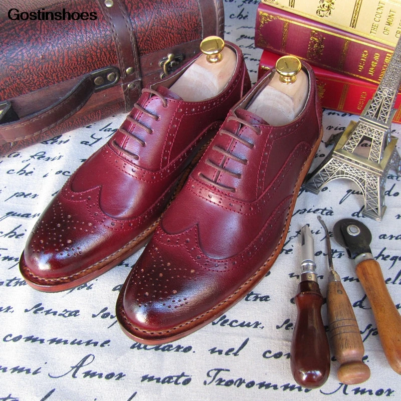 Низкие Туфли на заказ мужские свадебные туфли из телячьей кожи натуральной с