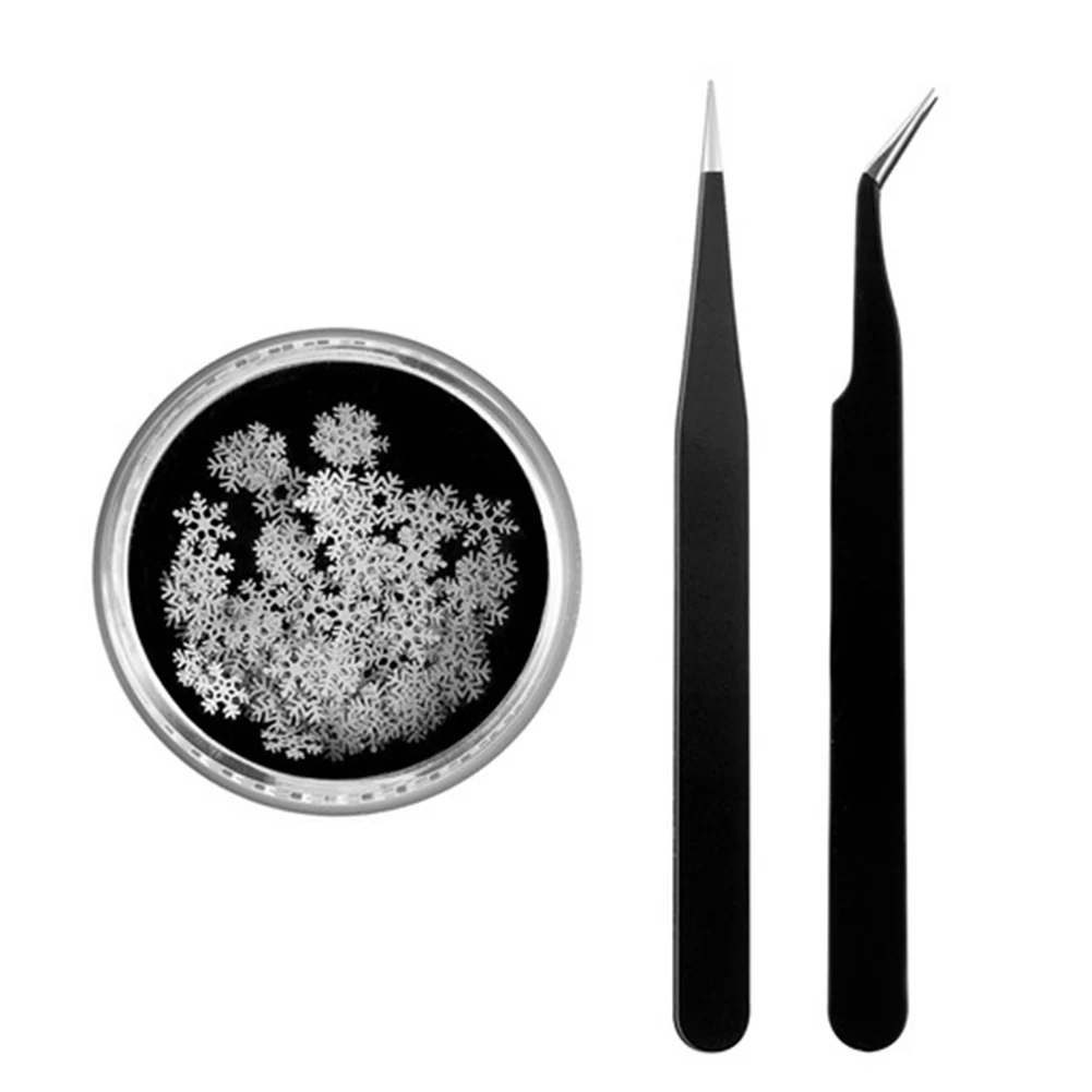 

1pcs Snowflakes 3D Nail Art Stickers Christmas Xmas Transfer Stickers For Nails Self-adhensive Decals DIY Nail Art Decoration
