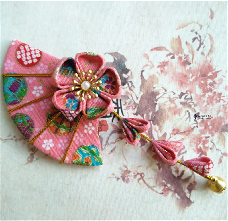 1 шт. заколка для волос в японском стиле с цветочным узором кимоно ханьфу Косплей