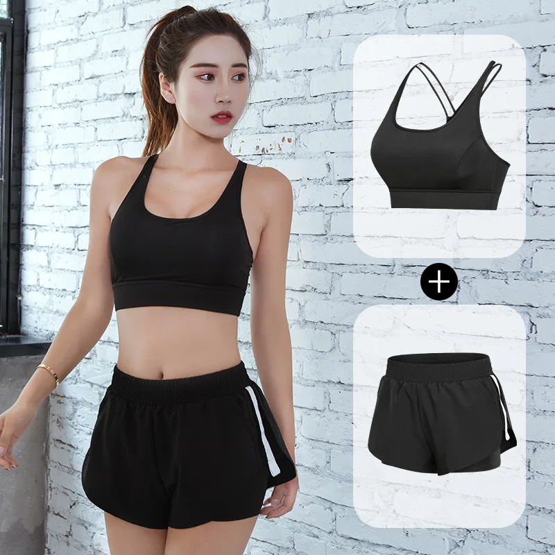 

YOUNDBIO 2PCS Women Fitness Yoga Set 2021 Workout Sportswear Gym Clothing Seamless Leggings Top Shorts Bra T-Shirt Sports Suits