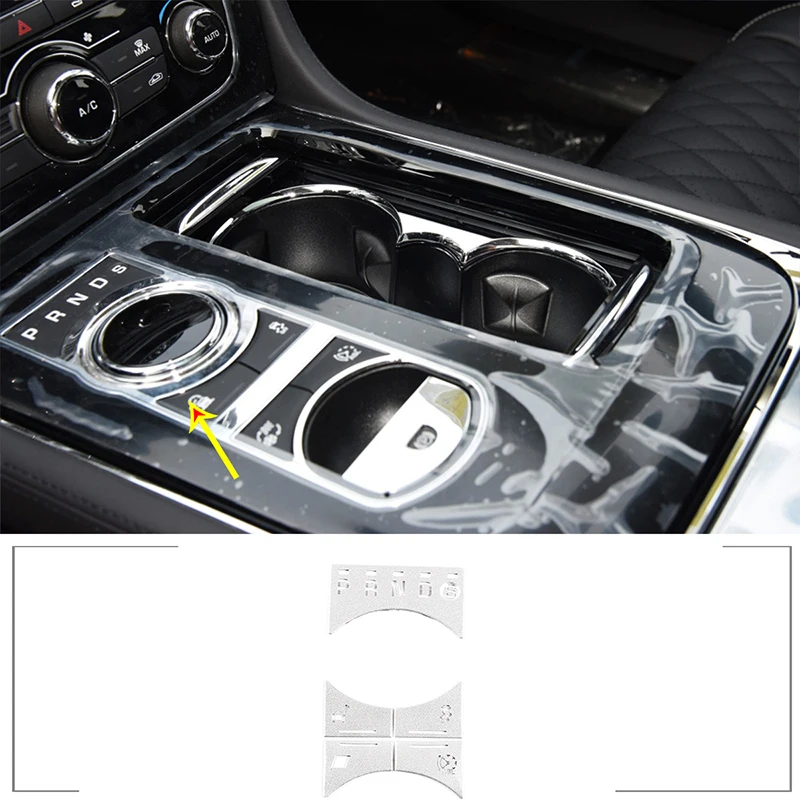 

For 2010-2019 Jaguar XJ gear button stickers stainless steel car interior accessories