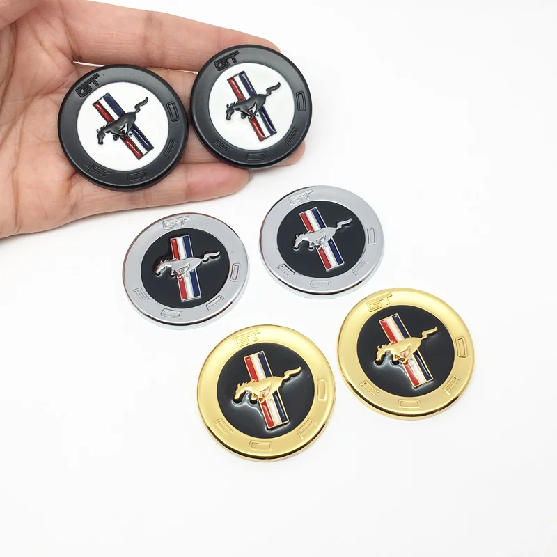 2 шт. 3D металлические наклейки для автомобиля бегущая лошадь крыло боковой значок