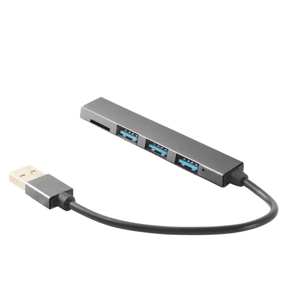 

High Speed USB Hub 3 Ports USB 2.0 Hub Multi USB Splitter Power Adapter OTG Hab Multiple USB2.0 Hub TF Card Reader For PC Laptop