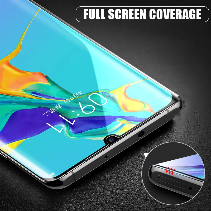 2 in 1 Tempered Glass On For Huawei P30 Lite Camera Lens Film Glas Huawai P30Lite Light Screen Protector Huawey | Мобильные телефоны