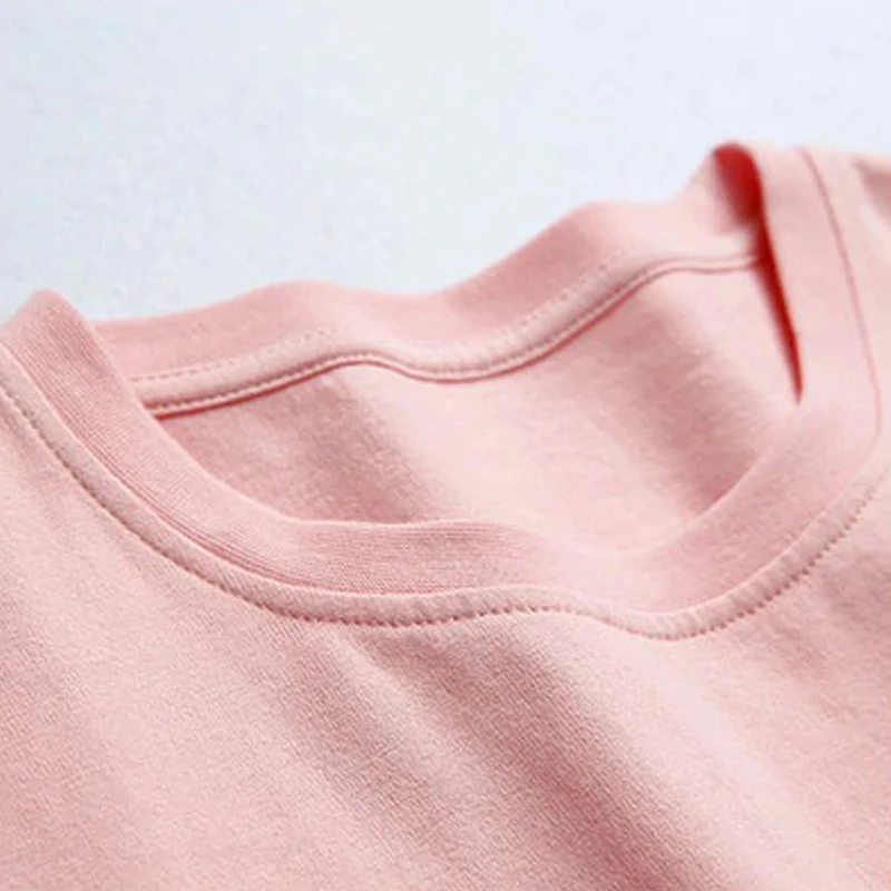 Тоды Mafalda розового цвета с рисунком в виде Футболка женская мода харадзюку