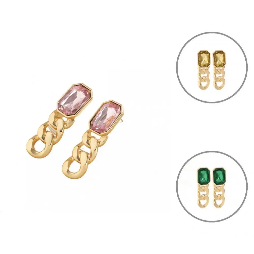 

Unique Drop Earrings Ornament Lightweight Faux Gemstone Drop Earrings Earrings Women Earrings 1 Pair