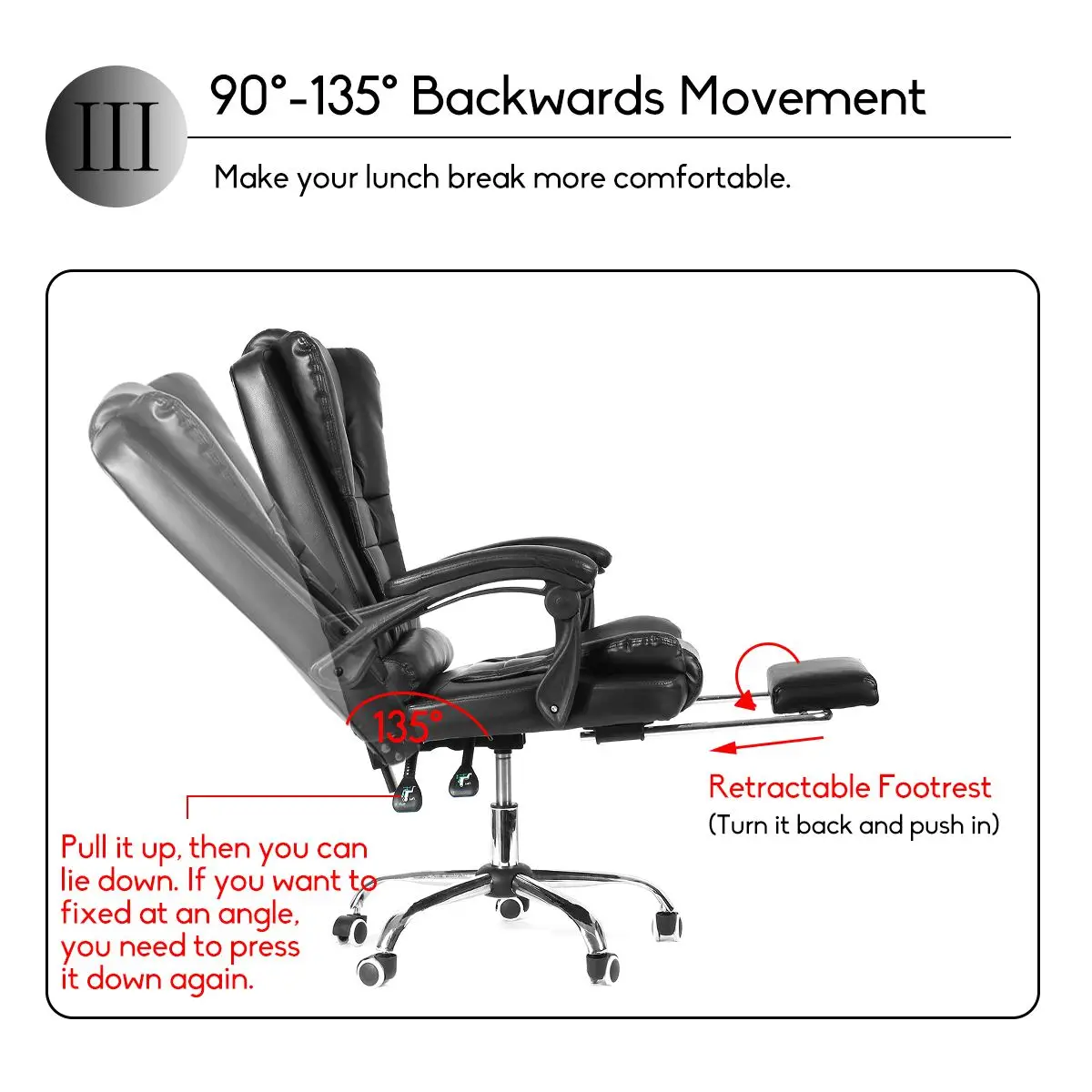 Исполнительный Вертлюг Offcie стул WCG игровой с подставкой для ног откидной кожаный