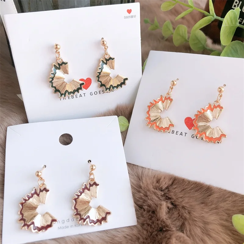 Симпатичные серьги карандаш 2020 точилка для стружек индивидуальные