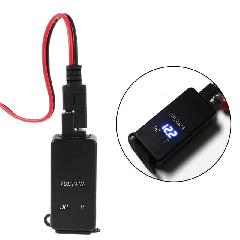 Мотоцикл SAE USB адаптер мотоцикл QC 3 0 двойной зарядное устройство светодиодный