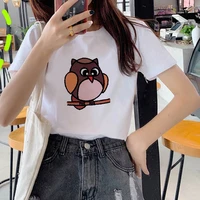 summer cartoon cute owl design t shirt women 90s harajuku ullzang fashion t shirt graphic cute cartoon tshirt top tees female