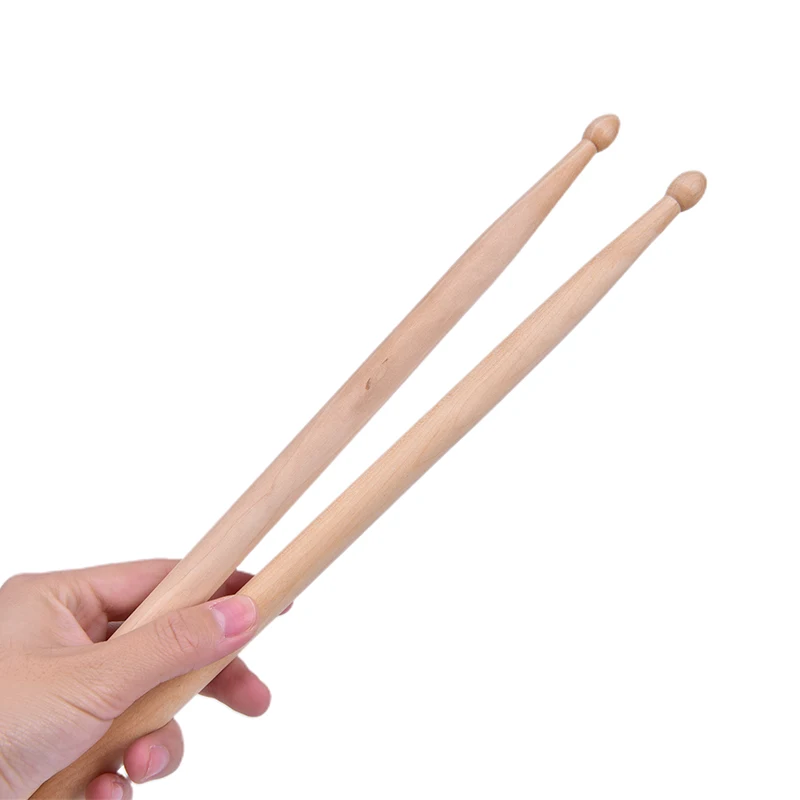 

2Pcs Professional Light Weight Endearing Music Band Oval Tip Drum Sticks Percussion Instruments Parts Accessories Maple Wood