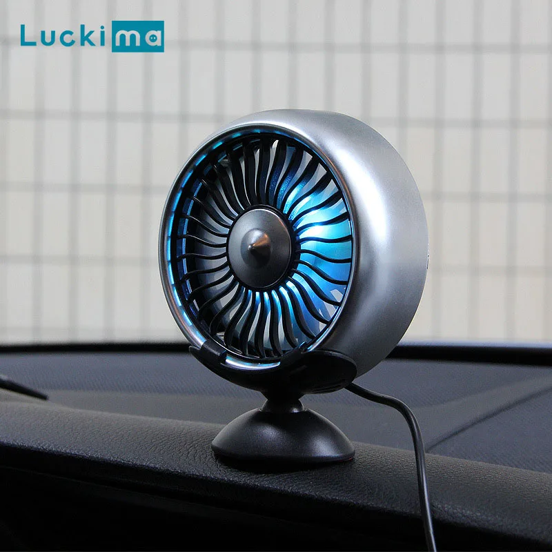 USB вентилятор для автомобильного кондиционера вращающийся на 360 градусов 3