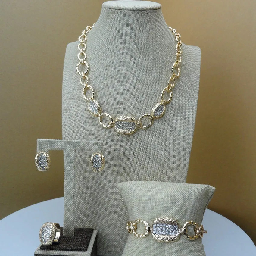 Yuminglai 2019 модный простой элегантный дизайн Дубай позолоченные женские Ювелирные