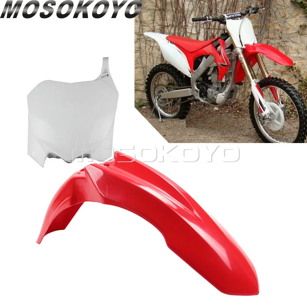 Переднее Брызговики для мотокросса красного цвета Honda CRF450R CRF250R CRF 250/450 R 2009