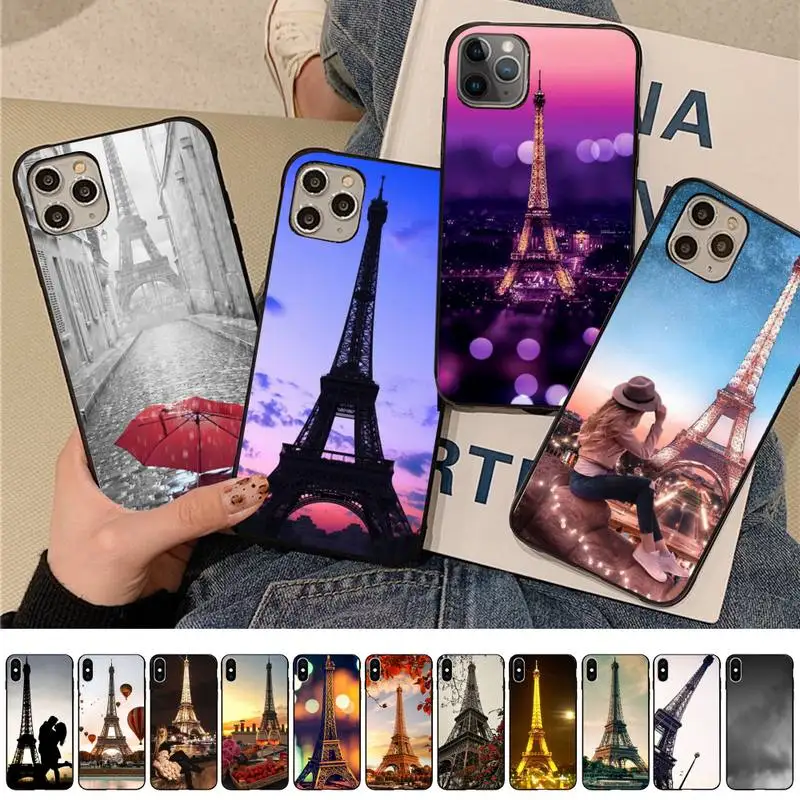 

MaiYaCa Romantic Paris Eiffel Tower Phone Case for iPhone 11 12 13 mini pro XS MAX 8 7 6 6S Plus X 5S SE 2020 XR case