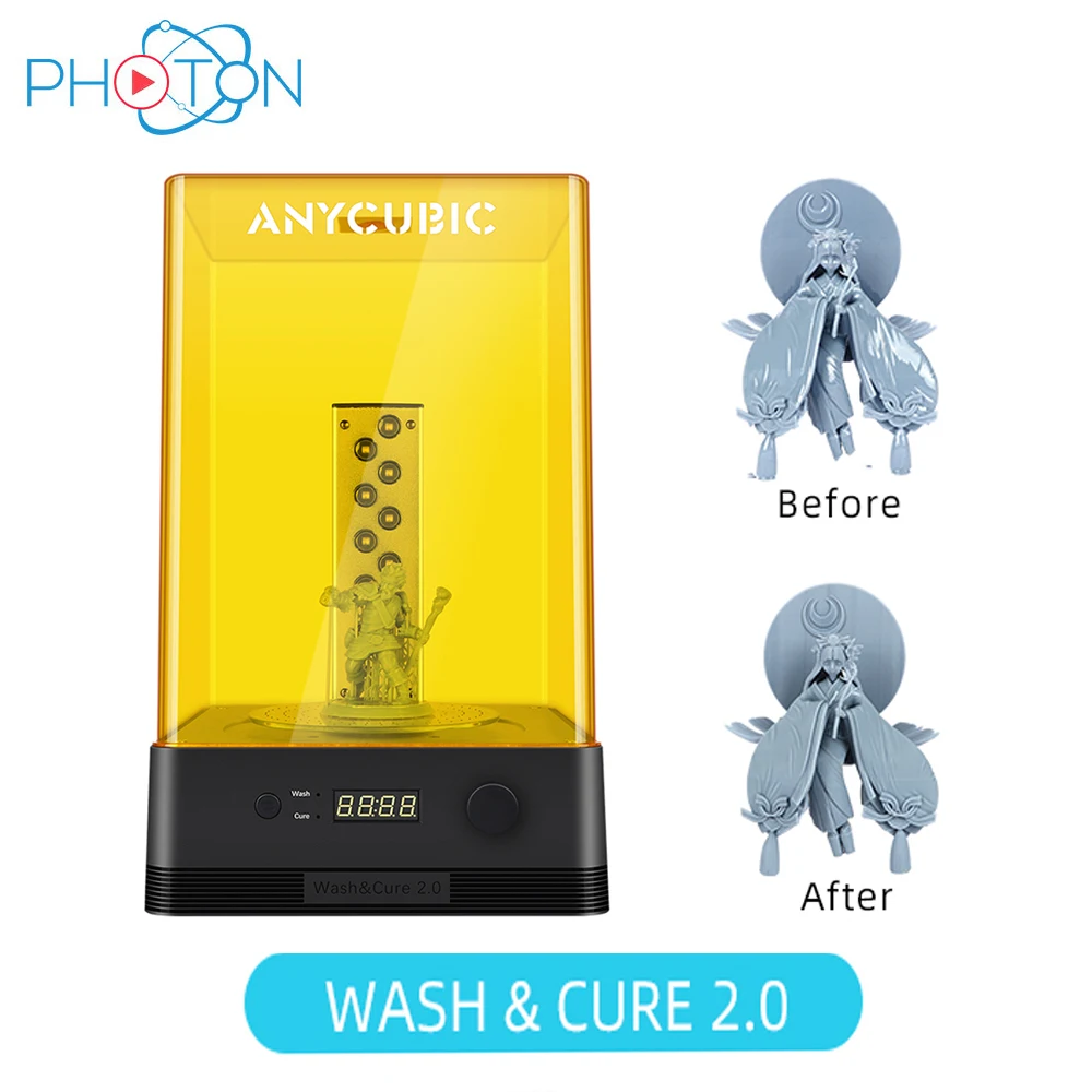 3d принтер новинка Anycubic Wash и аппарат для лечения 2 0 модель стирки отверждения в 1 УФ