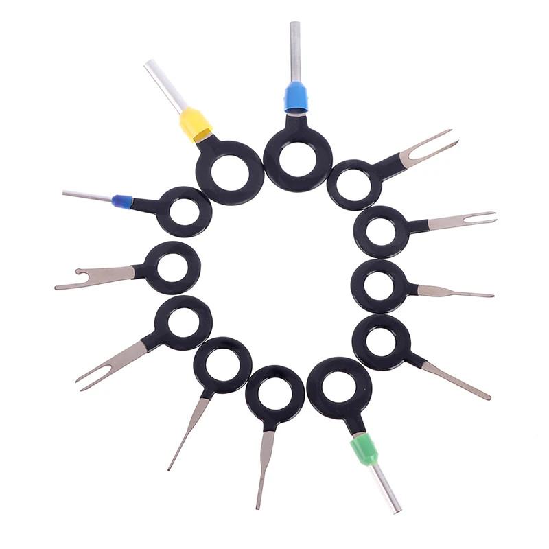 

18pcs Terminal Ejector Kit Pin Ejector Terminal Puller Automotive Auto Kit Wire Release Car Plug Terminal Removal Hand Tools Kit