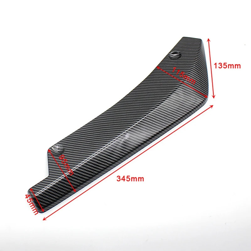 

Universal Car Rear Bumper Carbon Fiber Lip Angle Splitters Diffuser Bumper Lip Diffuser Splitter Spoiler